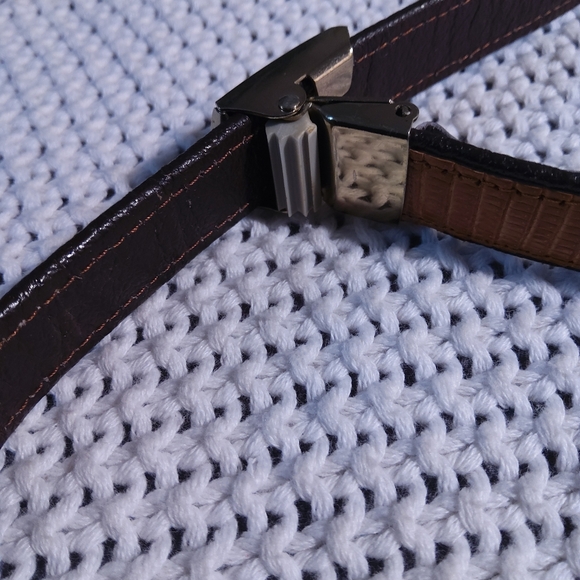 Vintage Diamond Croc?Lizard? Ratchet Buckel Belt main image 12